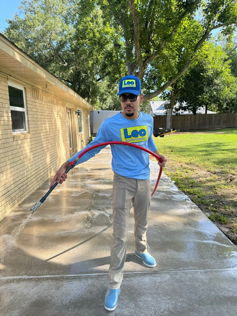 pressure washing or soft washing